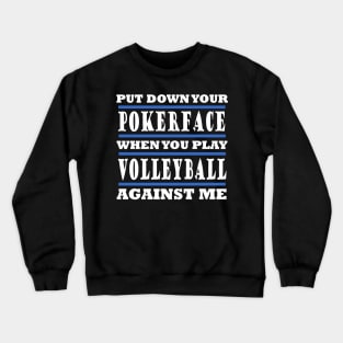 Volleyball Sports Excavators British Sprch Idea Crewneck Sweatshirt